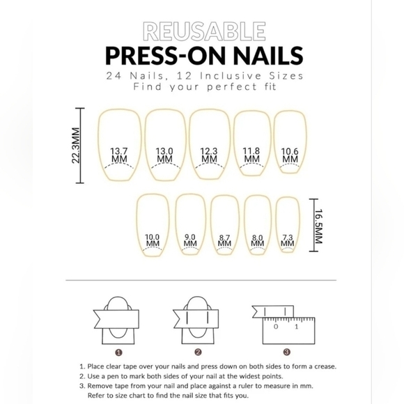 2/$16 Royal Blue Matte Coffin Press On Nails - Picture 9 of 16